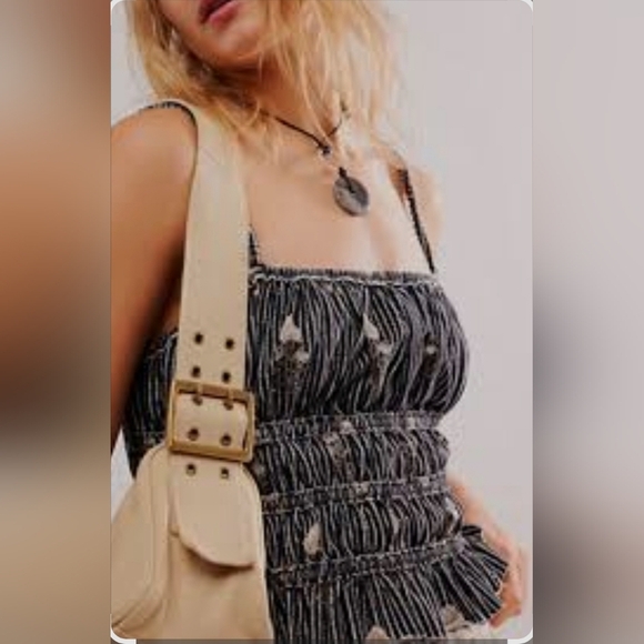 NWOT We The Free Black Dolce Vidta Tank - Picture 3 of 5